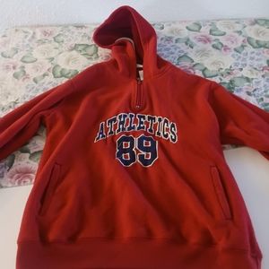 Red hoodie sweatshirt